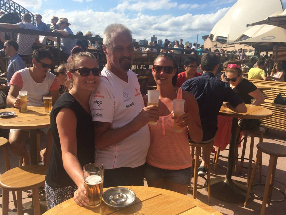 Me, my Dad and sister in Sydney