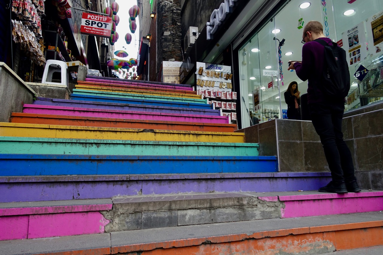 Colourful steps