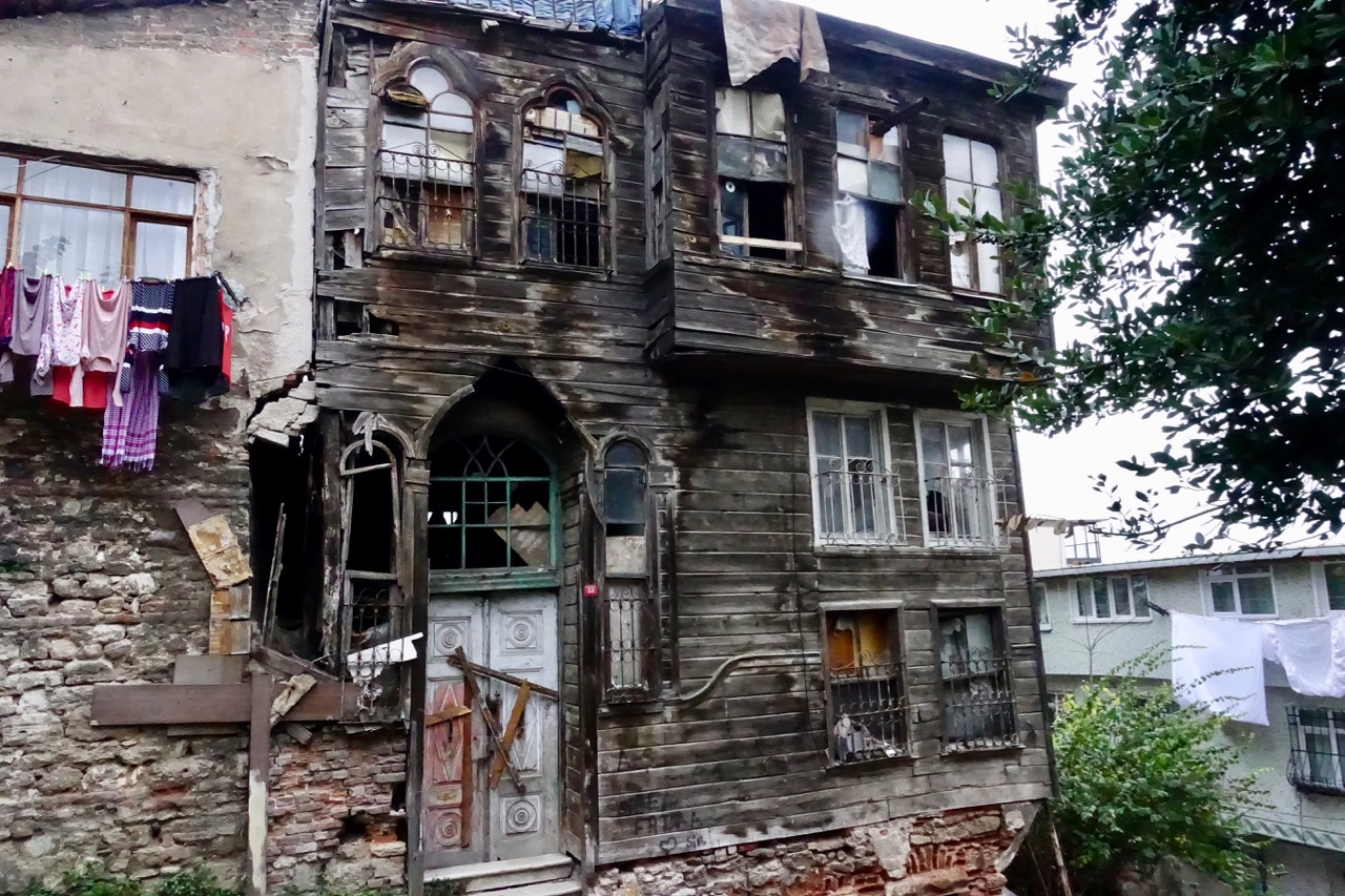 desolate buildings