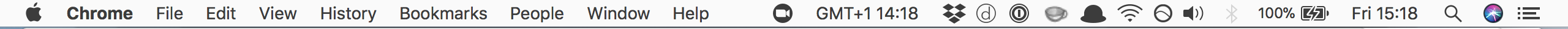 status bar